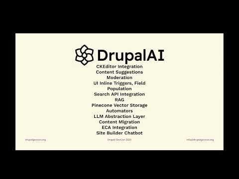 Preview image for the video "From Chatbots to Content Magic  The AI Driven Future of Drupal".